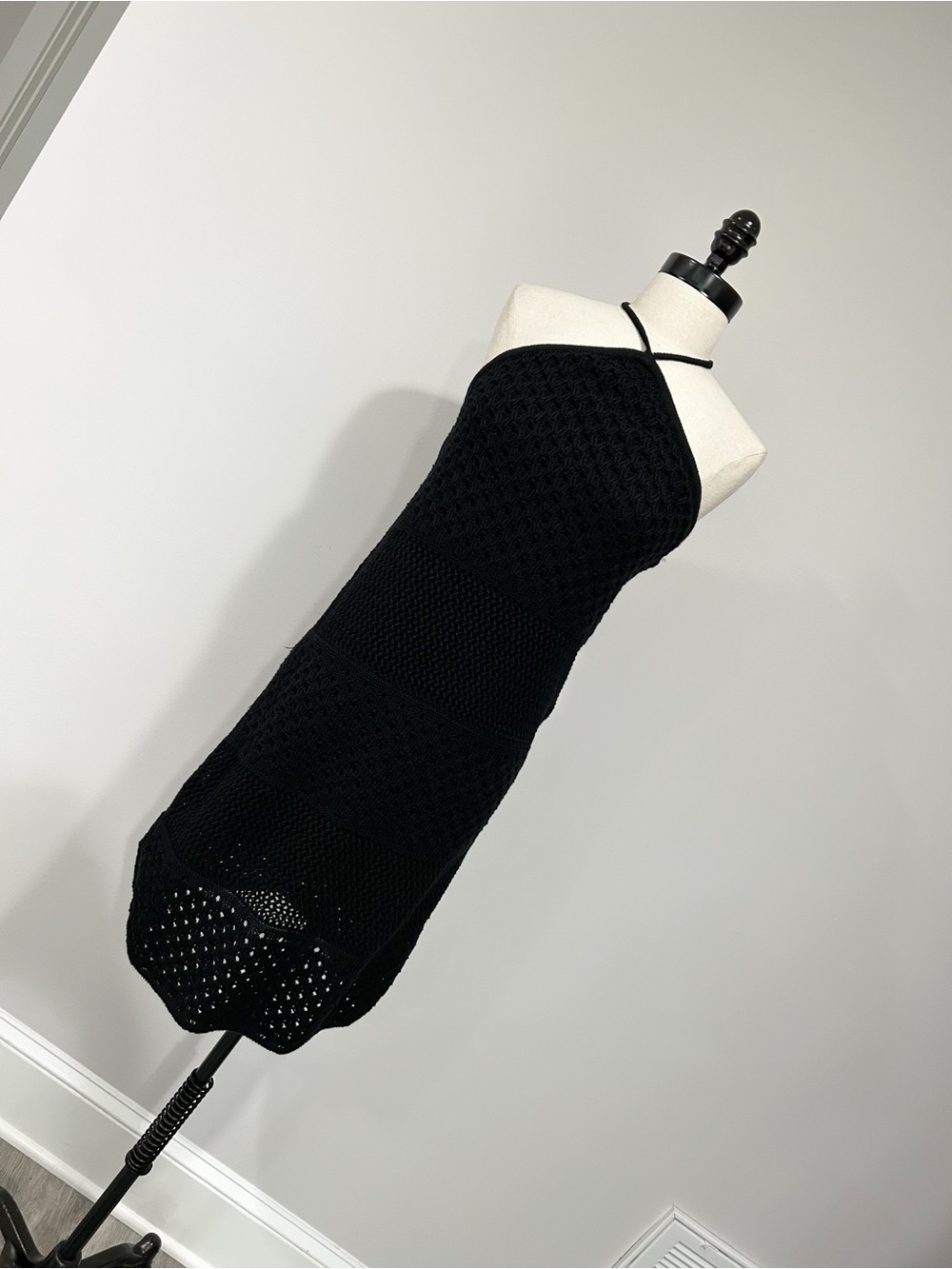 Old Navy Black Off-the-Shoulder Knit Dress